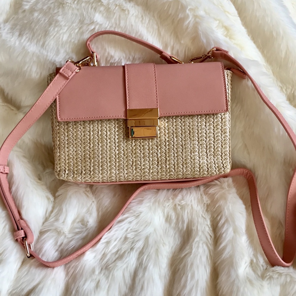 Two-material handbag